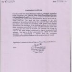 completion Certificate